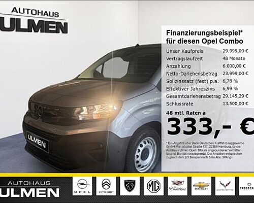 Opel Combo Sofort Verfügbar ELEKTRO Cargo Klima el.SP eFH BC LED Rückfahrkam. Temp PDCv+h Freisprech BT Spieg.
