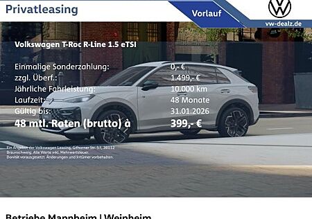 VW T-Roc Volkswagen R-Line 1.5 eTSI DSG LED NAVI Winterräder