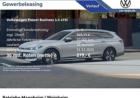VW Passat Volkswagen Business 1.5 eTSI DSG AHK NAV Winterräder
