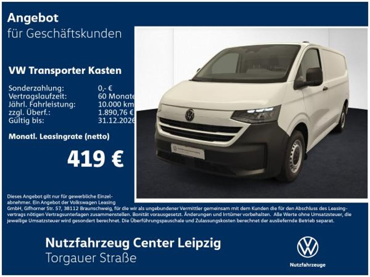 Volkswagen Transporter Kasten TDI Preisvorteil 10036€ bild
