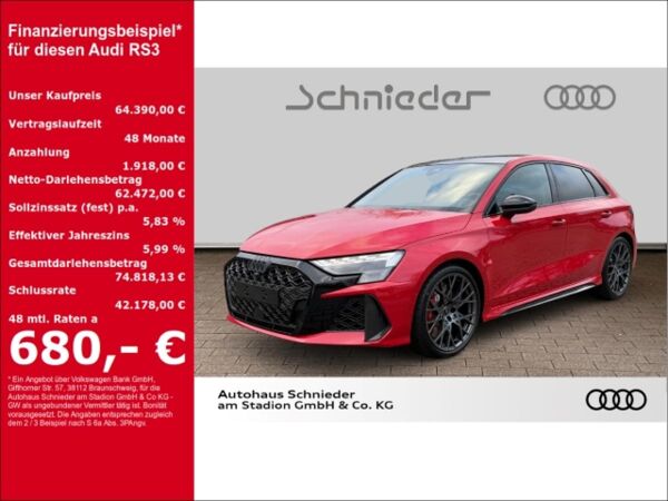 Audi RS3 SPORTBACK 2.5 TFSI MATRIX-LED+PANO+SONOS+NAVI bild