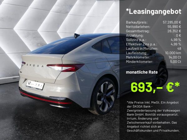 Skoda ENYAQ RS Lounge MATRIX-LED KEYLESS 360° PANO AHK *887* bild 3