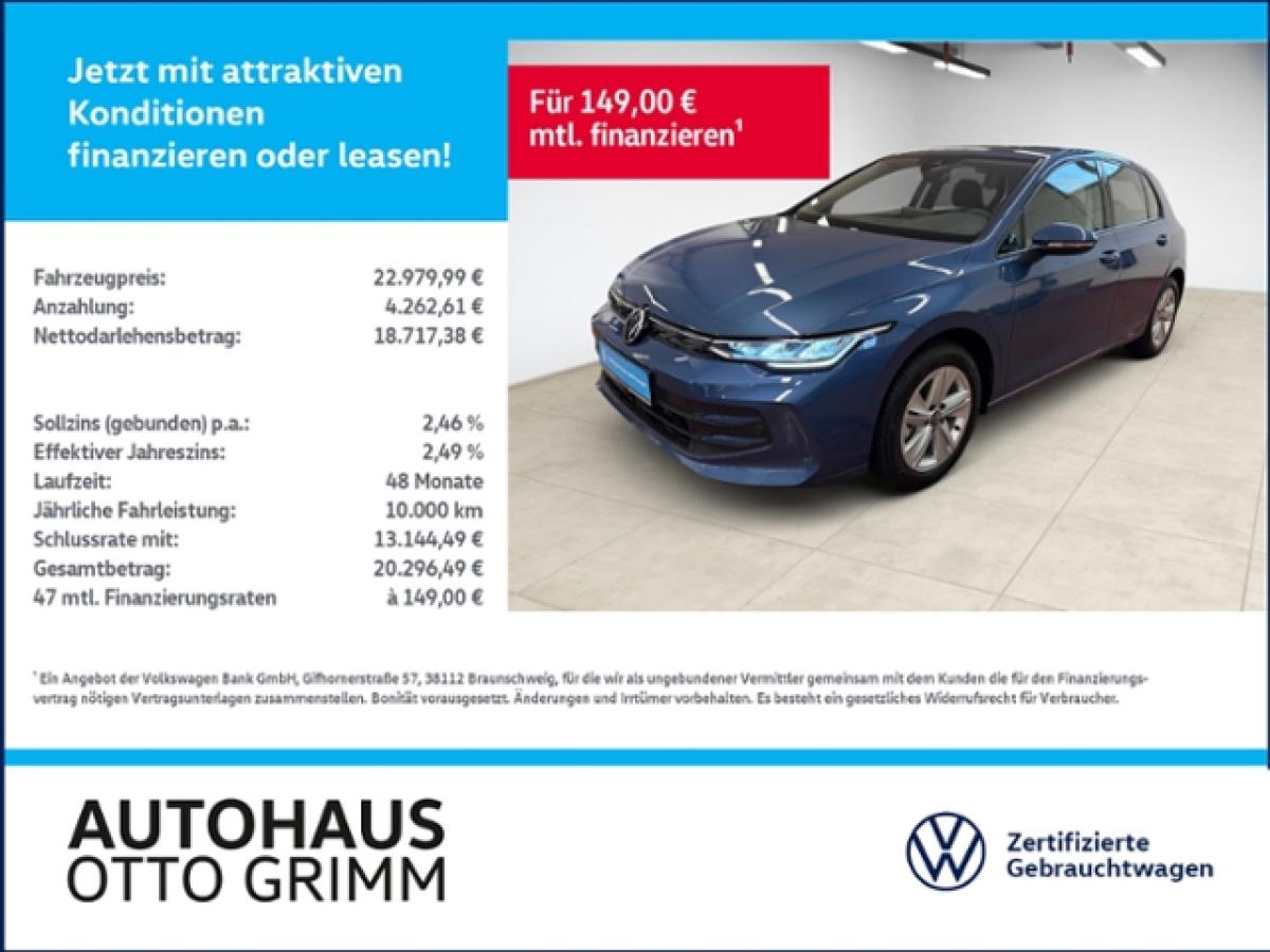 Volkswagen Golf VIII 1.5 TSI Life AHK LED Navi ACC bild