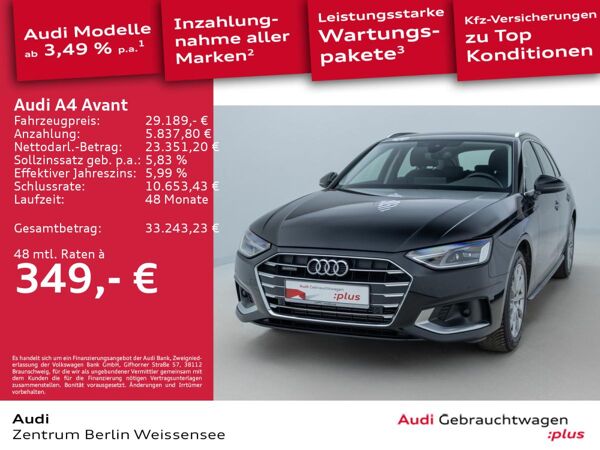 Audi A4 Avant 40 TFSI S-TRO*QUA*ACC*LED*GJR*RFK*NAVI* bild 2