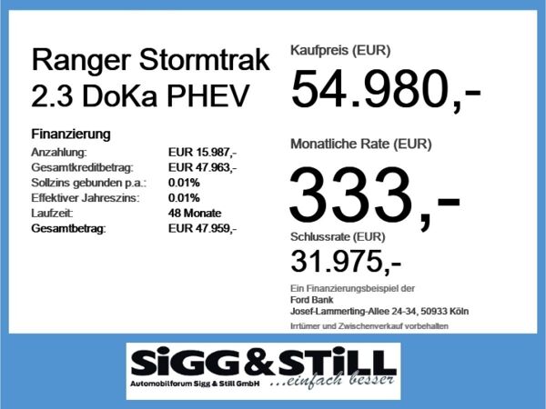 Ford Ranger STORMTRAK*SONDEREDITION*2.3 DoKa PHEV*MATRIX-LED*360°*iACC bild 4