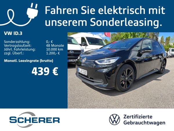 Volkswagen ID.3 Pro BLACKSTYLE PANO ASSISTENZ WKR bild 2