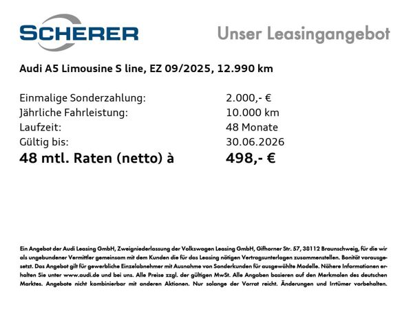 Audi A5 Limousine e-hybrid quattro S tronic bild 3