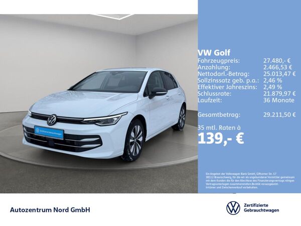 Volkswagen Golf VIII 2.0 TDI DSG Goal AHK+NAVI+ACC+LED+KAME bild