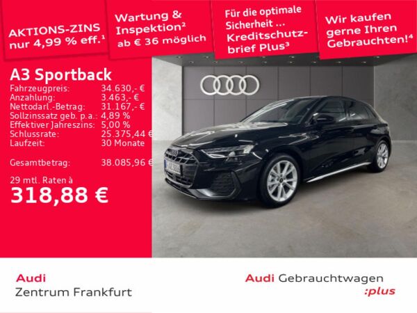 Audi A3 Sportback 35 TFSI S tronic S line LED Navi DAB VC PDC Sitzheizung bild