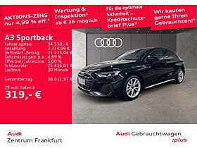 Audi A3 Sportback 35 TFSI S tronic S line LED Navi DAB VC PDC Sitzheizung Audi A3 Sportback 35 TFSI S tronic S line LED Navi DAB VC PDC Sitzheizung