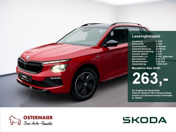 Skoda Kamiq Monte Carlo 1.5TSI MATRIX.ASSIST.PANO.DSG.NAV.WINTER+.AMBIENTE.KAM bild 1