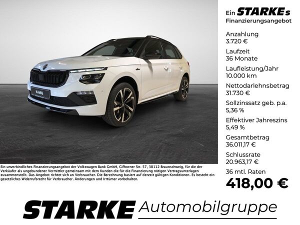 Skoda Kamiq 1.0 TSI DSG Monte Carlo AHK MATRIX NAVI bild 2