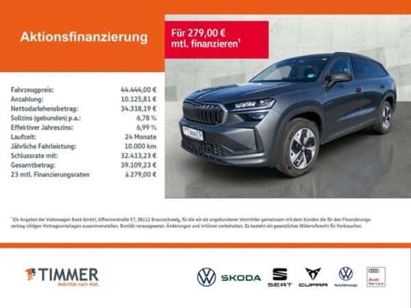 Skoda Kodiaq 2.0 TDI DSG 4x4 SELECTION +AHK +MATRIX +ACC +RKAM +VIRTUAL +NAVI +APP + bild