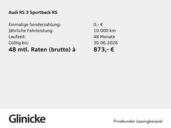 Audi RS3 RS 3 Sportback Matrix RS-Abgas SONOS 280 km/h bild 2