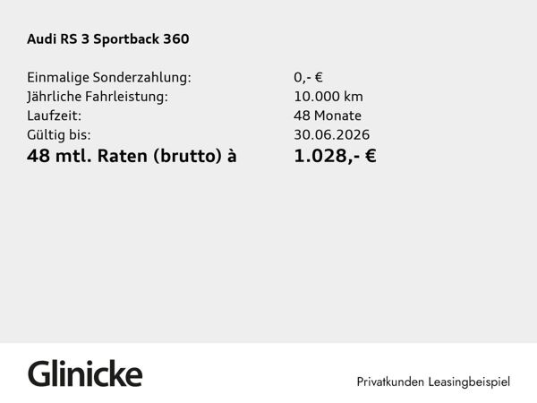 Audi RS3 RS 3 Sportback Matrix Keramik 360° Pano RS Abgas bild 2
