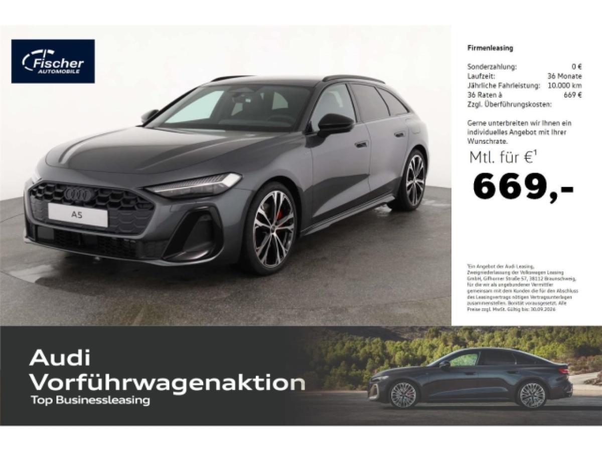 Audi A5 Avant e-hybrid quattro LP: 88.854,- /Head-up bild