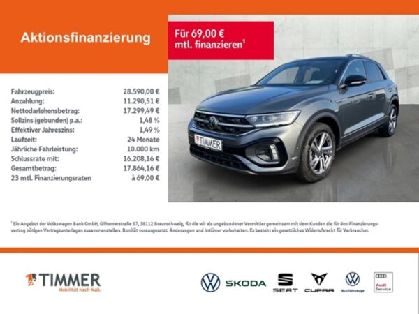 Volkswagen T-Roc 1.5 TSI DSG R-LINE AHK+LED +RKAM +ACC +APP bild