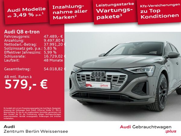 Audi Q8 e-tron 50 QUA*S-LINE*ACC*HUD*LANE*RFK*MATRIX* bild 2