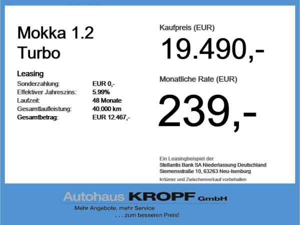Opel Mokka 1.2 Turbo LED+SHZ+Winterp.+Fernlichtass. bild 4