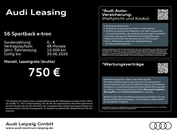 Audi S6 e-tron Sportback *Matrix*AHK*Tech pro*Carbon* bild 2