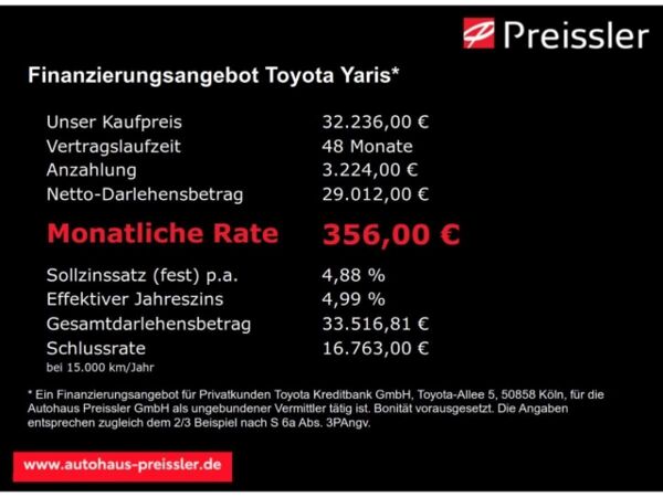 Toyota Yaris GR SPORT 1,5L Hybrid Navi Soundsystem JBL LED Apple CarPlay Android Auto Mehrzonenklima bild 3