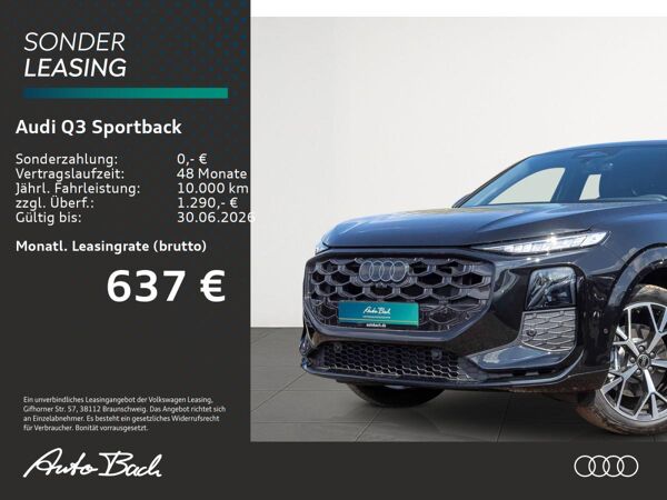 Audi Q3 Sportback S-Line TDI TechPlus / 20" / AHK bild 2