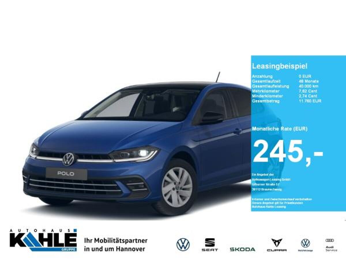 Volkswagen Polo 1.0 TSI DSG Style CarPlay Pano Black Matrix bild