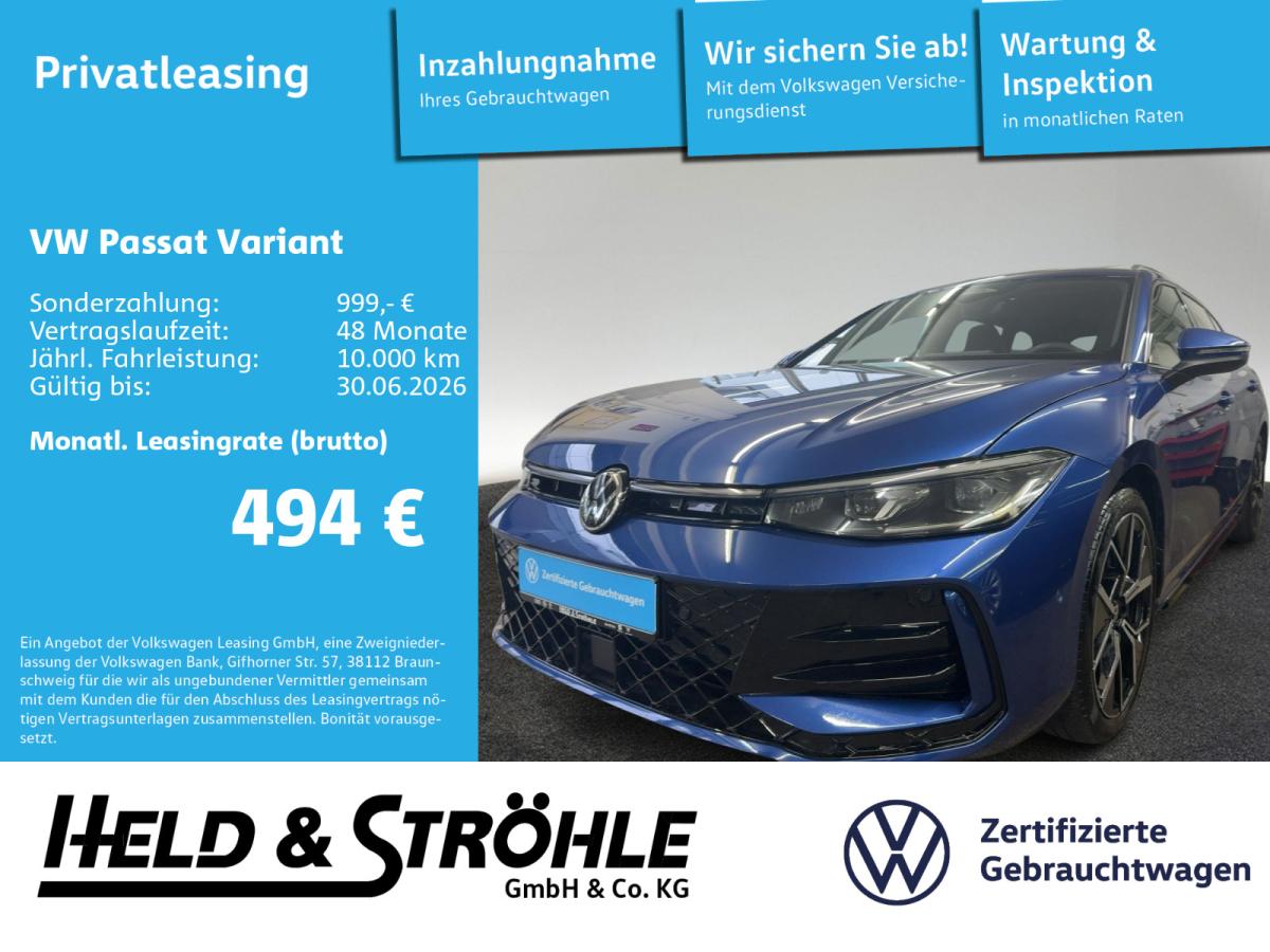 Volkswagen Passat Variant R-Line 2.0 TDI 4M AHK 360 HUD ACC bild