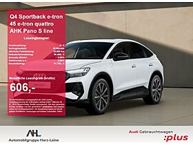 Audi Q4 e-tron Q4 Sportback e-tron 45 e-tron quattro AHK Pano S line Audi Q4 e-tron Q4 Sportback e-tron 45 e-tron quattro AHK Pano S line