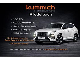Hyundai TUCSON N-LINE X 180 PS ALLRAD AUTOMATIK |el.Heckklappe|MATRIX-LED|NAVI|HEAD UP|RÜCKFAHRKAMERA|KRE Hyundai TUCSON N-LINE X 180 PS ALLRAD AUTOMATIK |el.Heckklappe|MATRIX-LED|NAVI|HEAD UP|RÜCKFAHRKAMERA|KRE