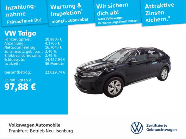 Volkswagen Taigo 1.0 TSI Life Navi ACC DAB+ LED FrontAssist bild