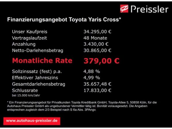 Toyota Yaris Cross FWD - 1,5 l 4x2 Hybrid Style Plus Navi Soundsystem JBL 360 Kamera LED El. Heckklappe bild 3