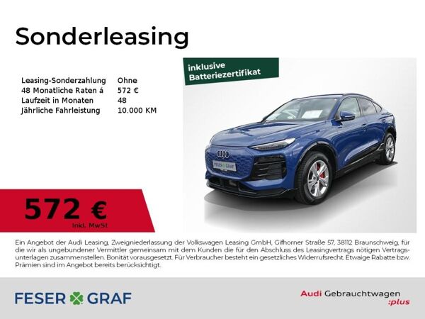 Audi Q6 e-tron Sportback AHK Alu 19 LED+ Wärmep 360° bild 1