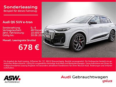 Audi Q6 e-tron Q6 SUV e-tron performance !0,25%! S line PANO AHK B&O VC / Sofort verfügbar!!!