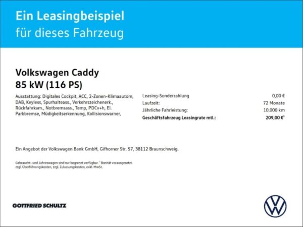 Volkswagen Caddy CARGO 1.5 TSI 🔥(Wuppertal) bild 2