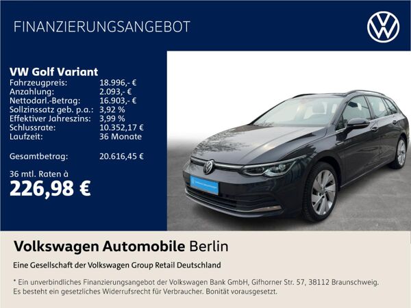Volkswagen Golf Variant VIII 2.0 TDI DSG Style Navi LED SHZ bild