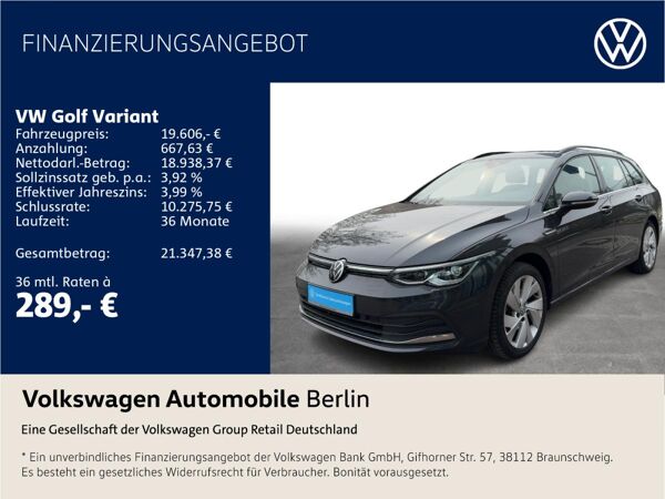 Volkswagen Golf Variant VIII 2.0 TDI DSG Style Navi LED SHZ bild