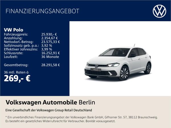 Volkswagen Polo 1.0 TSI Goal bild