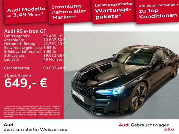 Audi RS e-tron GT QUA*MATRIX*HUD*B&O*RFK*NAVI*CARBON* bild 2