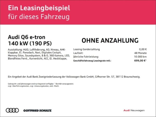 Audi Q6 e-tron SUV quattro 🔥Exklusiv in Velbert🔥(Velbert) bild 2