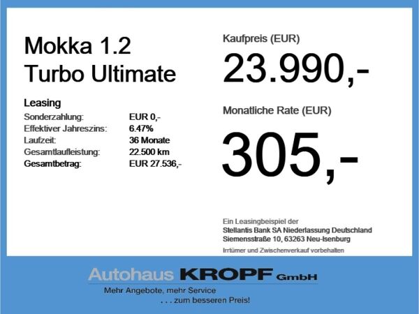 Opel Mokka 1.2 Turbo Ultimate ACC+Alcantara+Navi+SHZ bild 2