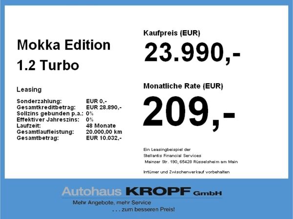 Opel Mokka Edition 1.2 Turbo bild 4