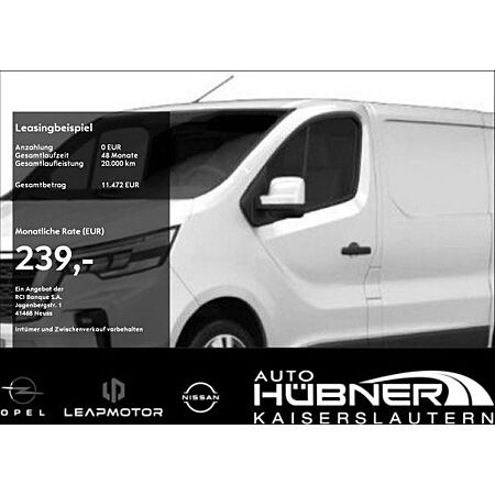 Nissan Primastar leasen