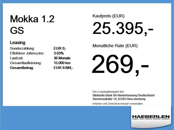 Opel Mokka 1.2 GS LAGERFAHRZEUG*KOMFORT+WINTERPAKET bild 4
