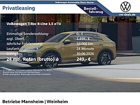 Volkswagen T-Roc R-Line 1.5 eTSI DSG KLima ALU LED DAB uvm. Volkswagen T-Roc R-Line 1.5 eTSI DSG KLima ALU LED DAB uvm.