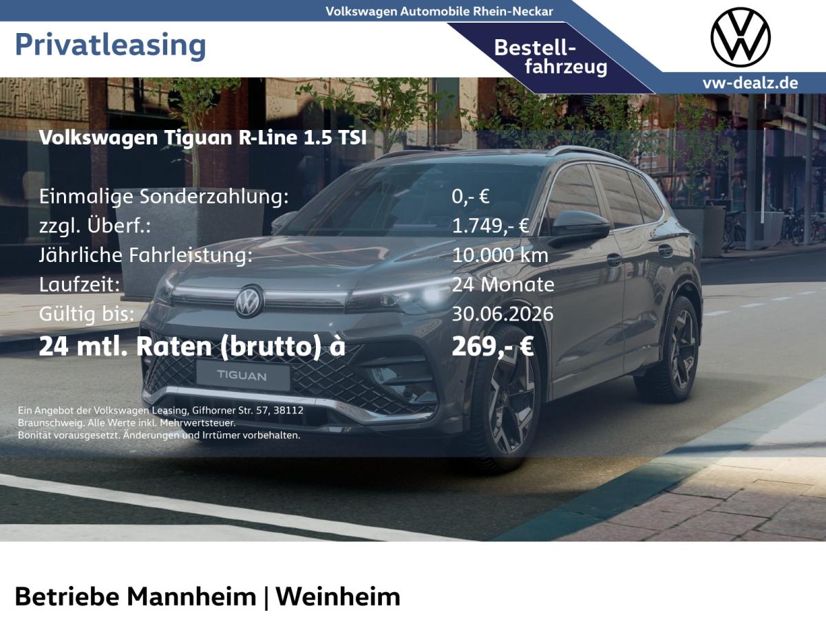 Volkswagen Tiguan R-Line 1.5 TSI DSG Klima ALU LED DAB bild