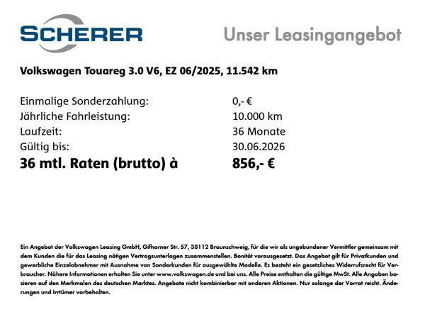 Volkswagen Touareg 3.0 V6 TDI 4Mot. R-Line, Navi, Sitzh., Pano, BlackStyle, Luft, Dynaudio bild 2