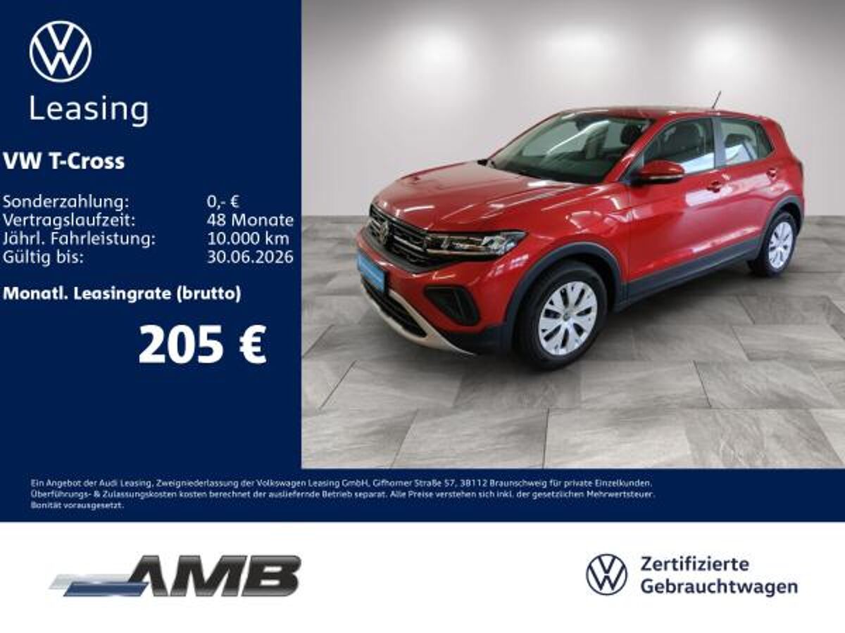 Volkswagen T-Cross 1.0 TSI LED/digi.C/Sitzhzg/bis07.2030Garantie bild