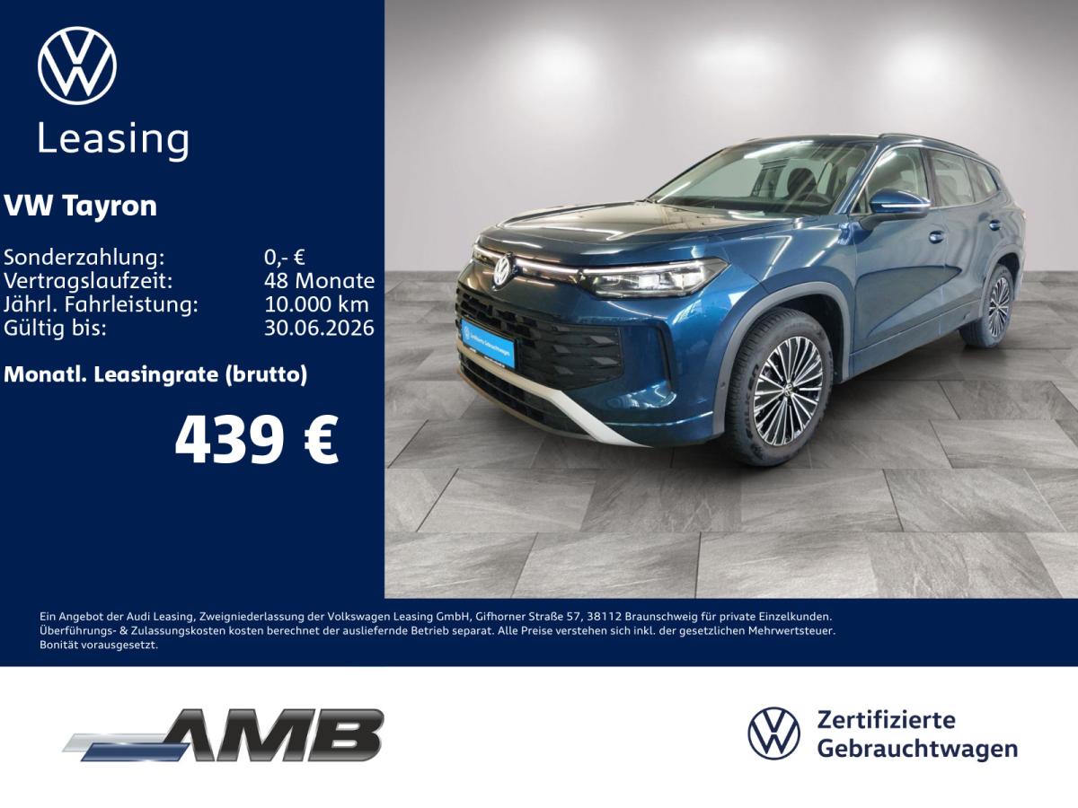 Volkswagen Tayron Life 1.5 eTSI AHK/LED/Pano/bis06.30Garantie bild