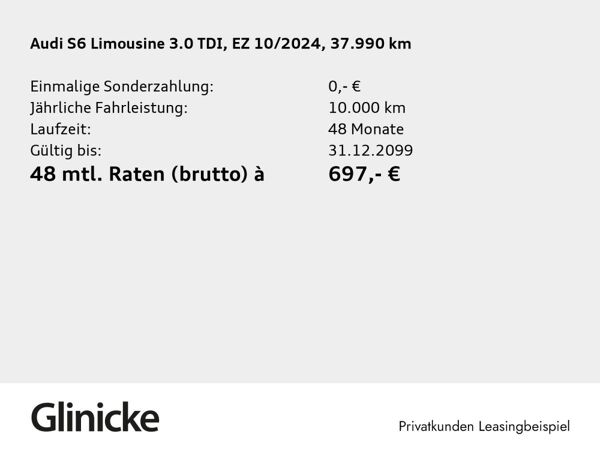Audi S6 Lim. 3.0 TDI quattro Matrix B&O Pano HuD 360° bild 2